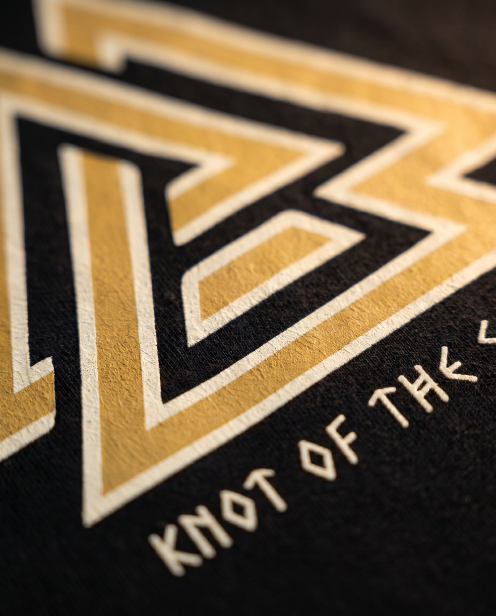 Valknut: Knot of the Slain print detail
