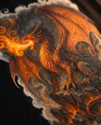 Fafnir: The Hoard-Dragon print detail