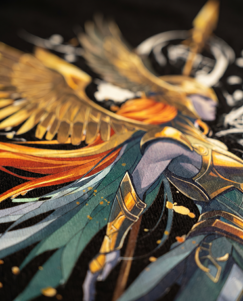 Valkyrie: The Shield-Maiden print detail