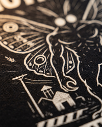 Mothman: The Warning print detail