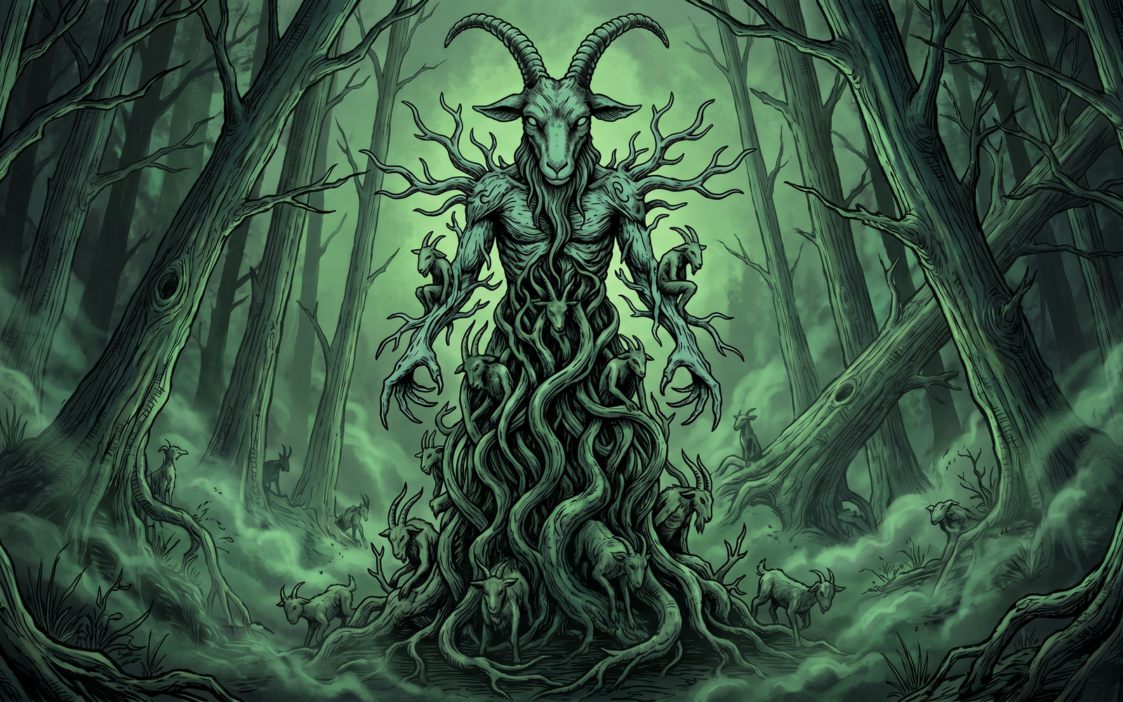 Shub-Niggurath legend scene