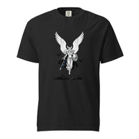 Valkyrie: Chooser of the Slain design, on a black heavyweight Comfort Colors tee.