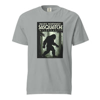 Sasquatch: Pacific Northwest design, on a granite heavyweight Comfort Colors tee.