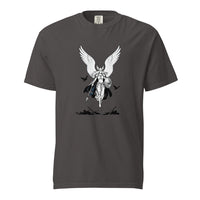 Valkyrie: Chooser of the Slain design, on a graphite heavyweight Comfort Colors tee.