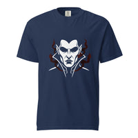 Vampire: The Night Thirst design, on a true navy heavyweight Comfort Colors tee.