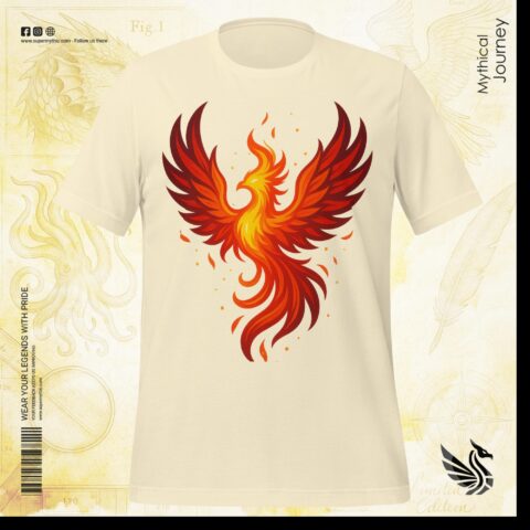 Phoenix Rising Inspirational Unisex Tee - Image 3