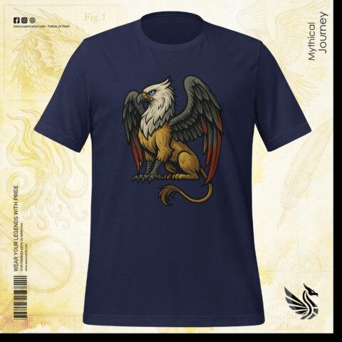 Majestic Griffin Premium Graphic Unisex T-Shirt - Image 3