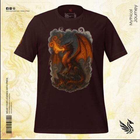 Fiery Ascendant Dragon Premium Edition T-shirt
