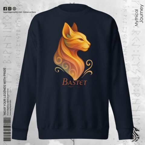 Bastet Cat Goddess Egyptian Mythology Sweatshirt