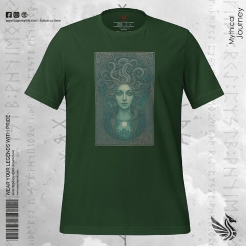 Banshee's Lament: Celtic Death Messenger Premium Unisex t-shirt - Image 2