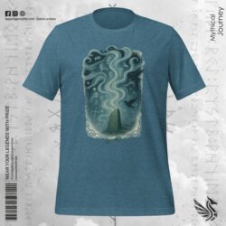 Banshee's Passage: Celtic Death Herald Premium Unisex T-shirt