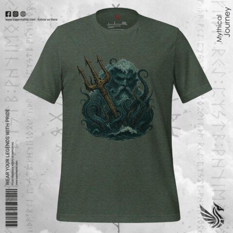 Poseidon Lord of the Seas Unisex T-shirt - Image 4