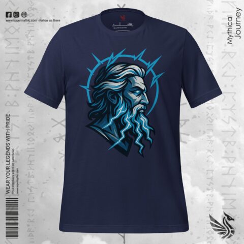 Zeus King of Olympus PremiumUnisex t-shirt - Image 4