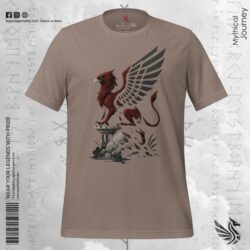 Majestic Griffin Guardian Premium T-Shirt | Mythical Creature Apparel