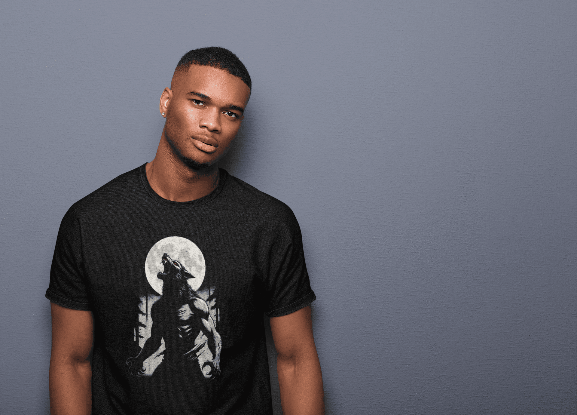 Werewolf Moon | European Folklore Gothic Premium Tee - Image 3