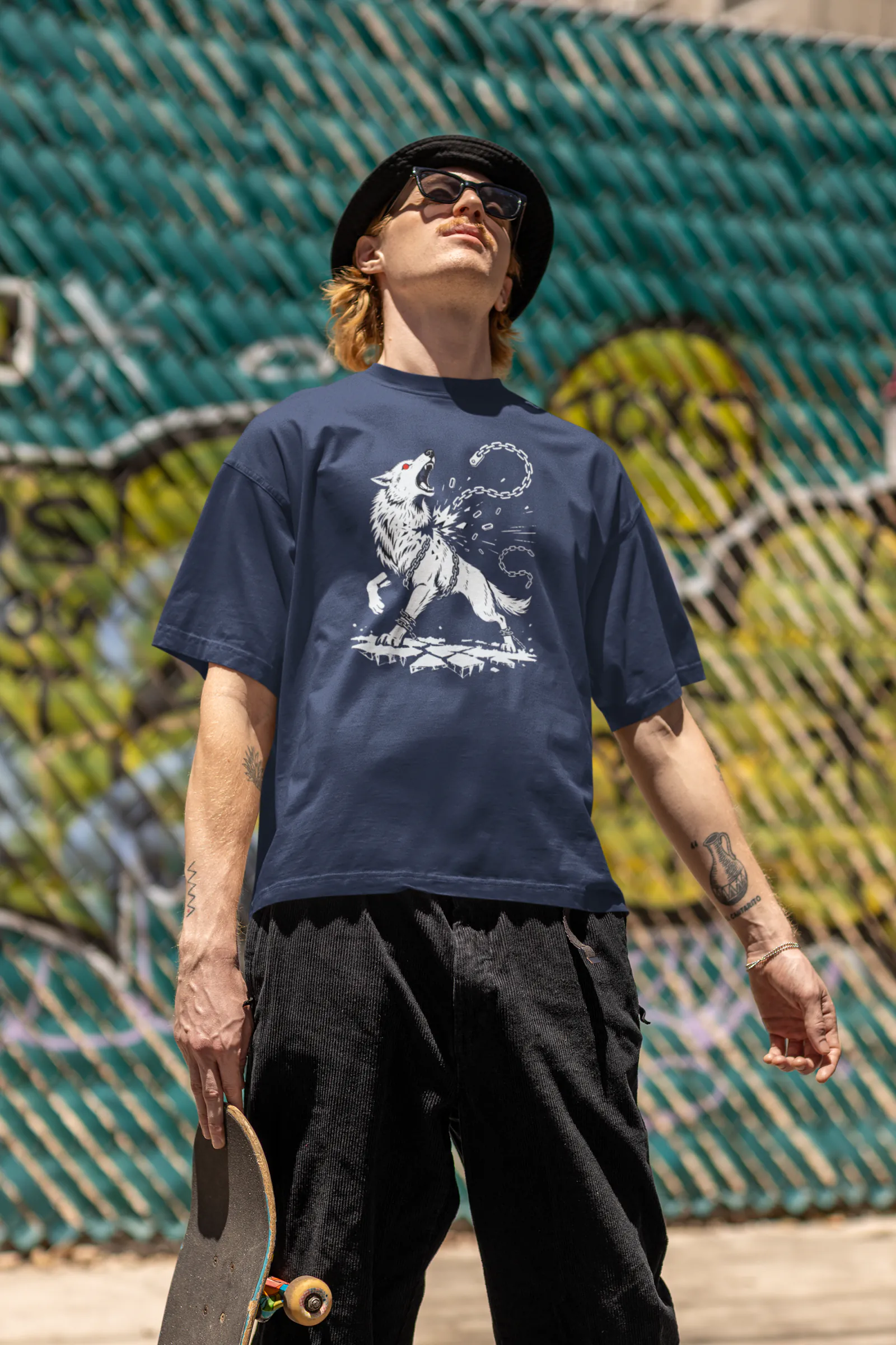Fenrir Chain Breaker | Norse Mythology Premium Tee - Image 3