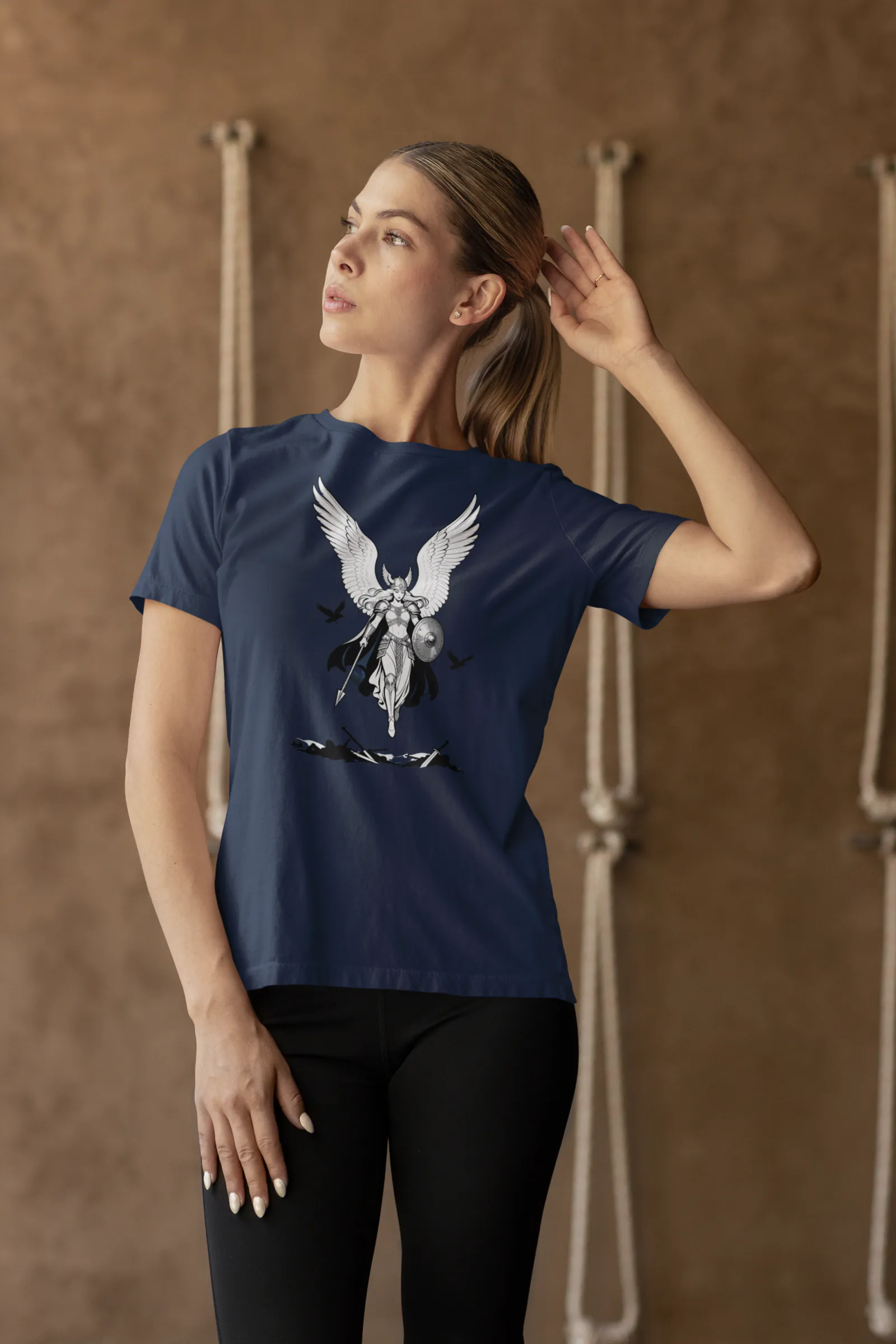 Valkyrie Warrior Maiden | Norse Mythology Authentic Lore Premium Tee - Image 3