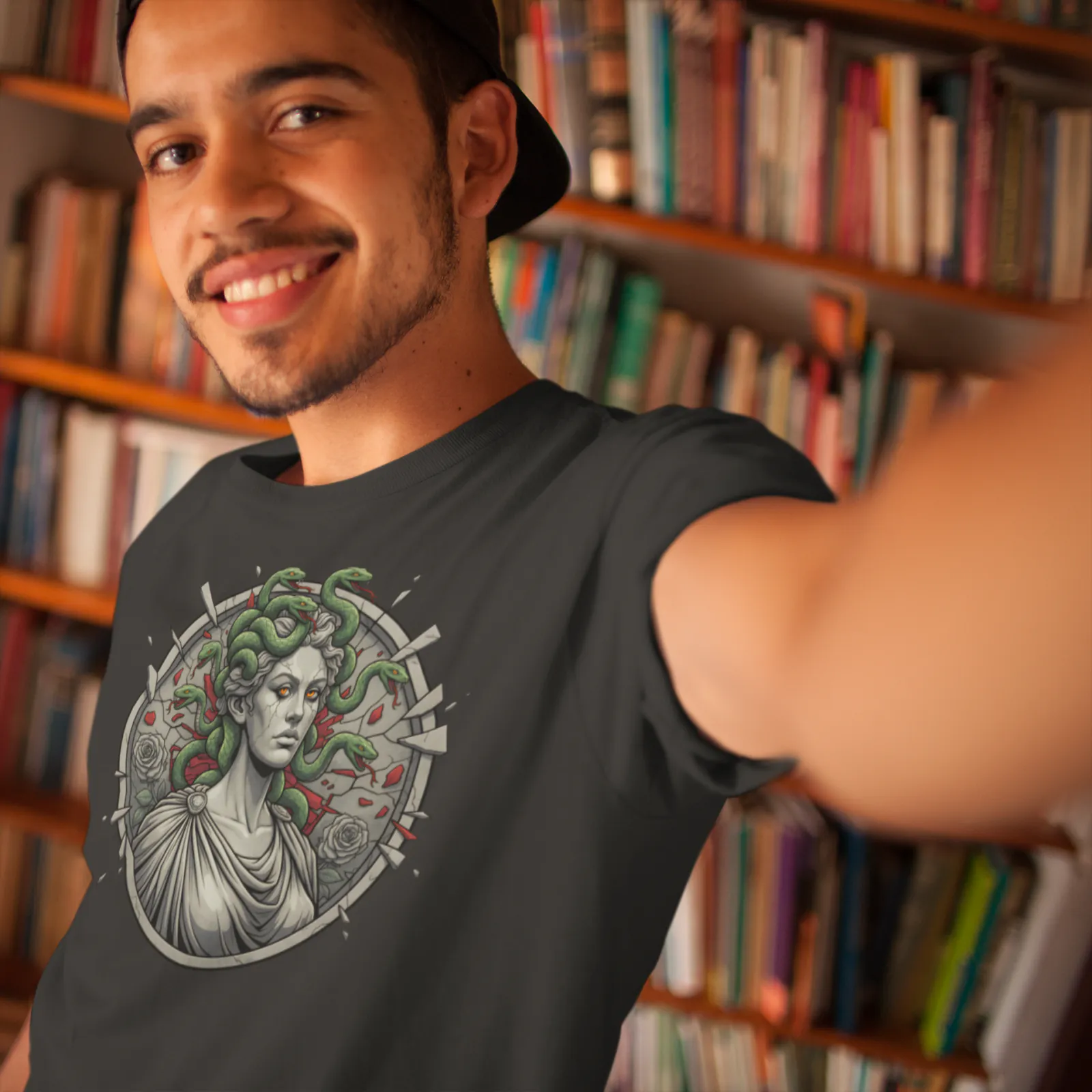 Medusa Gorgon Unchained | Greek Mythology Dark Academia Premium Tee - Image 5