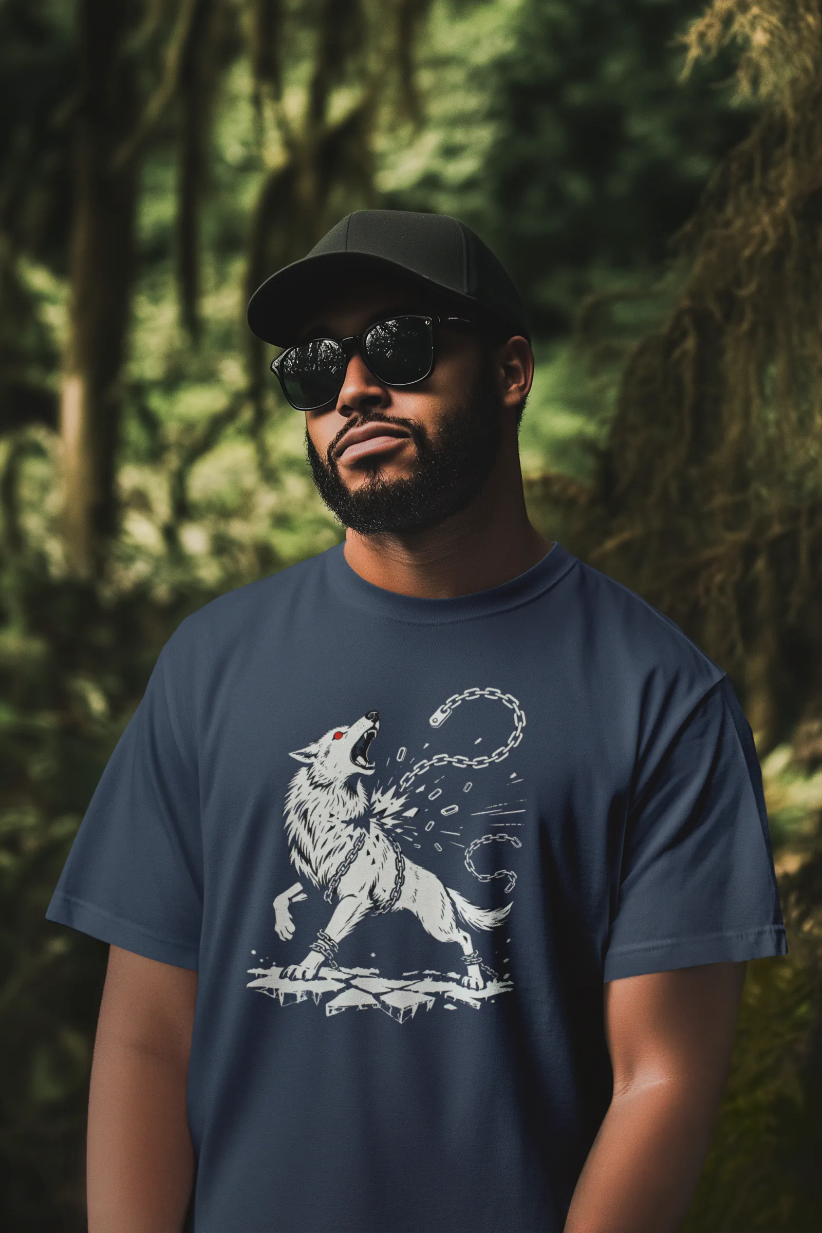 Fenrir Chain Breaker | Norse Mythology Premium Tee - Image 4