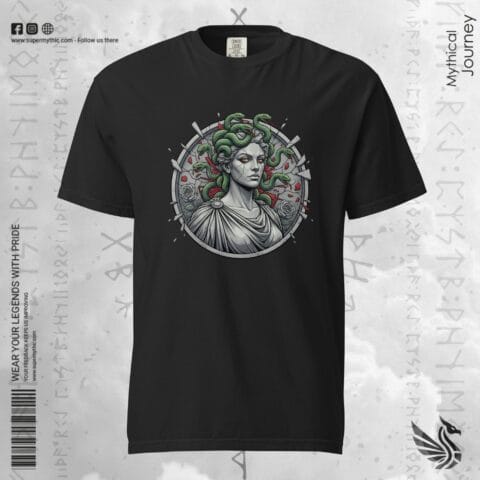 Medusa Gorgon Unchained | Greek Mythology Dark Academia Premium Tee