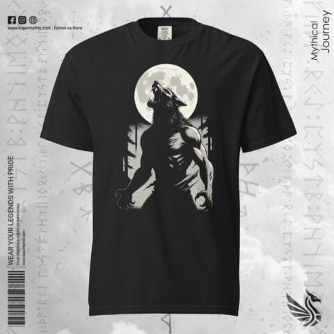 Werewolf Moon | European Folklore Gothic Premium Tee