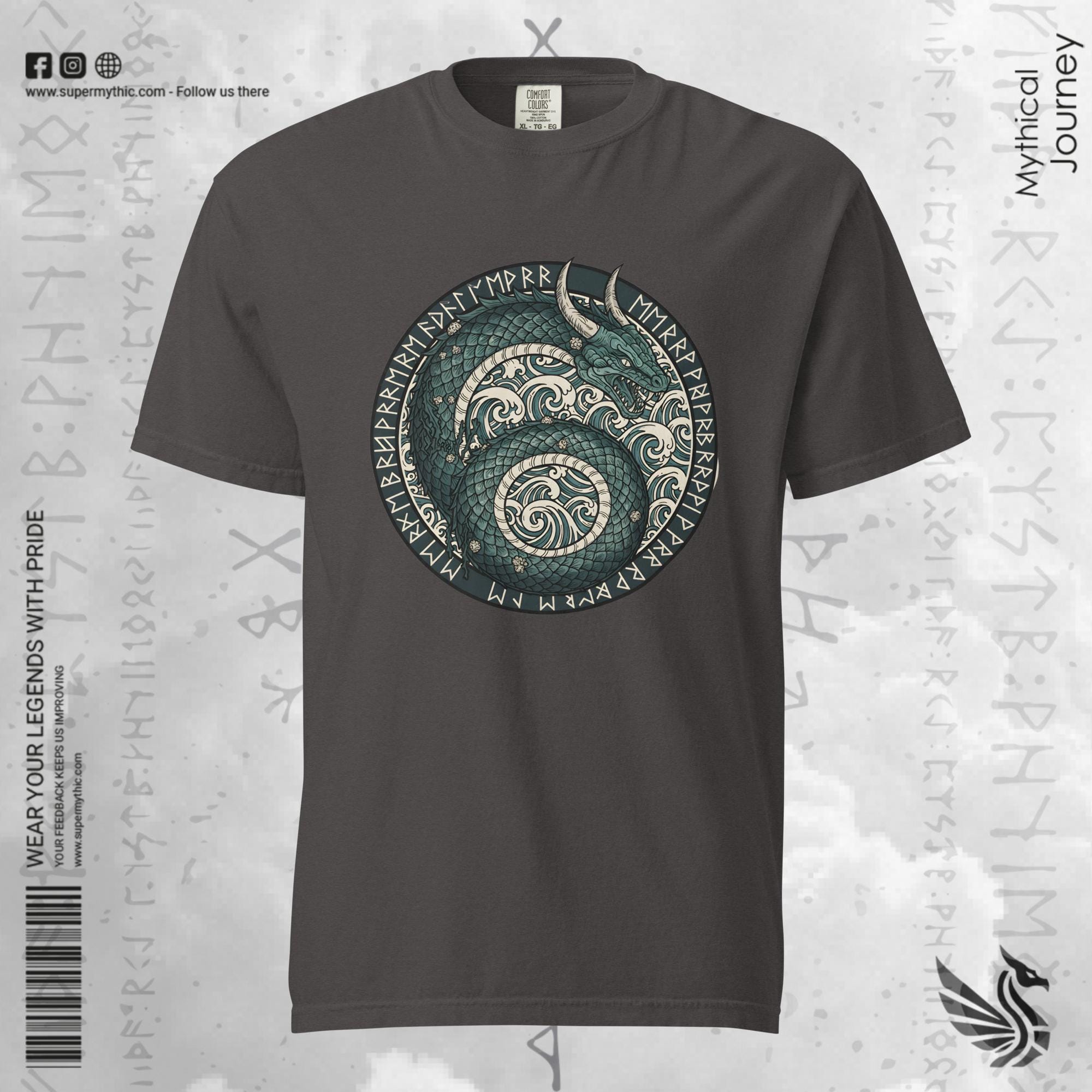 Jörmungandr World Serpent | Norse Mythology Authentic Lore Premium Tee