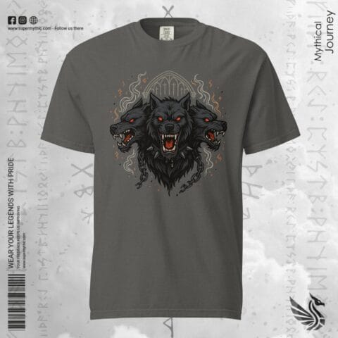 Cerberus Hound of Hades | Greek Mythology Dark Academia Premium Tee