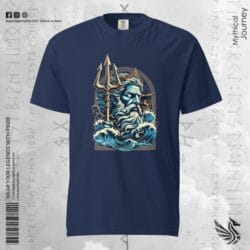 Poseidon Wrath of the Sea | Greek Mythology Ancient Luxury Premium Tee