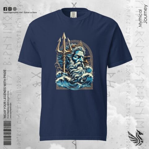 Poseidon Wrath of the Sea | Greek Mythology Ancient Luxury Premium Tee